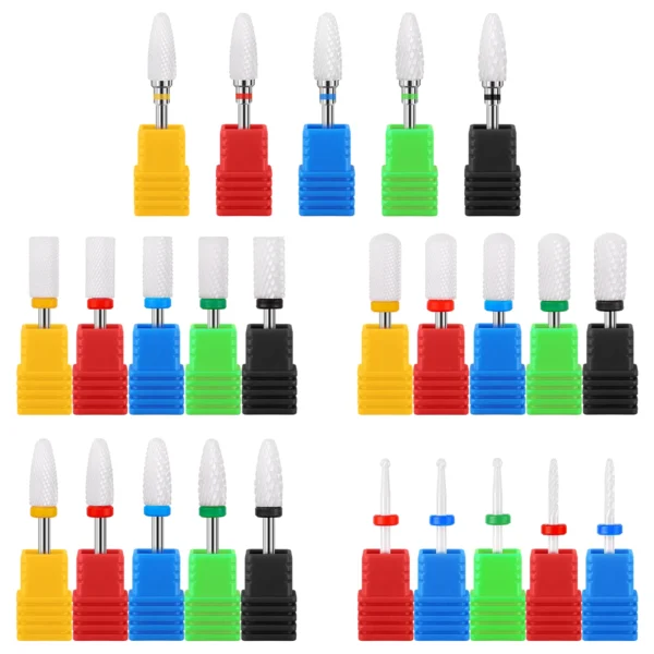 kf-S3c5056c9dd6043e78569be6d6ec52d4er 25 Type Ceramic Milling Cutter Nail Drill Bit Electric Manicure Drills Pedicure Mill Bits Machine Files Nail Art Tools Equipment - Image 1