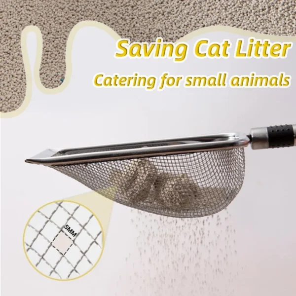 Pet Cleaning Tool Metal Aluminum Alloy Cat Litter Scoop Stainless Steel Durable Handle Pet Poop Shovel - Image 6