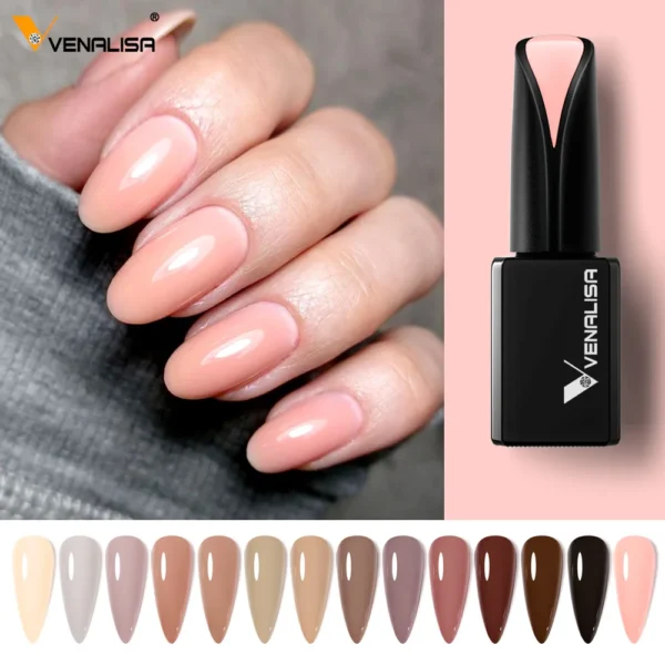 Venalisa Gel Polish 15ml Silky Matt Coat Primer Base NoWipe Top Coat Full Coverage Super Texture Nail Varnish Color Gel Lacquer - Image 4
