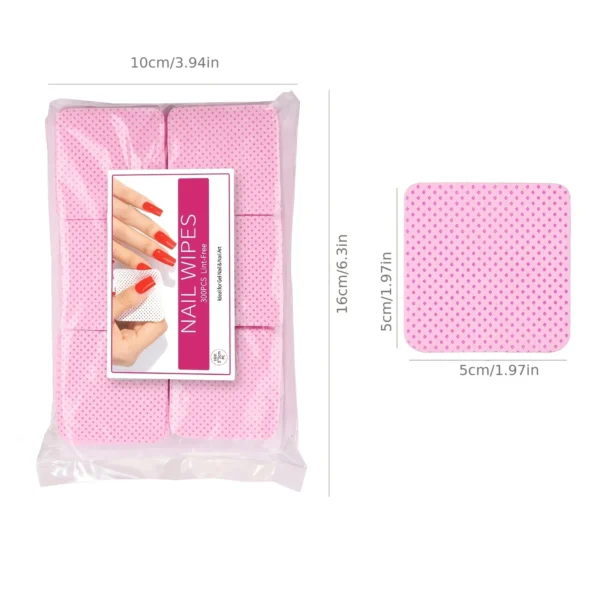 Nail Polish Remover Wipes Nail Cleaning Pads, Non Woven Nail Pads For Women Girl Beauty Salon - Image 6