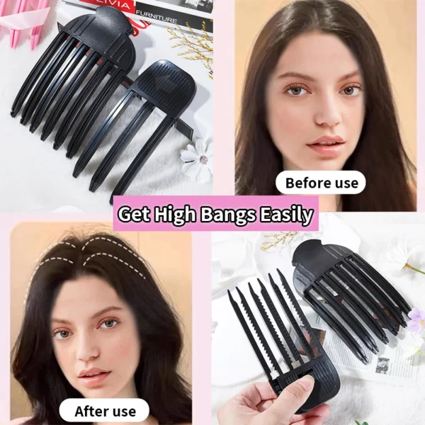 1pcs/2pcs Fluffy Hairpin Curling Bangs Clips Hair Roots Volumizing Hair Clips Women Curling Fixed Shape Clips Volume Hair Roller - Image 2