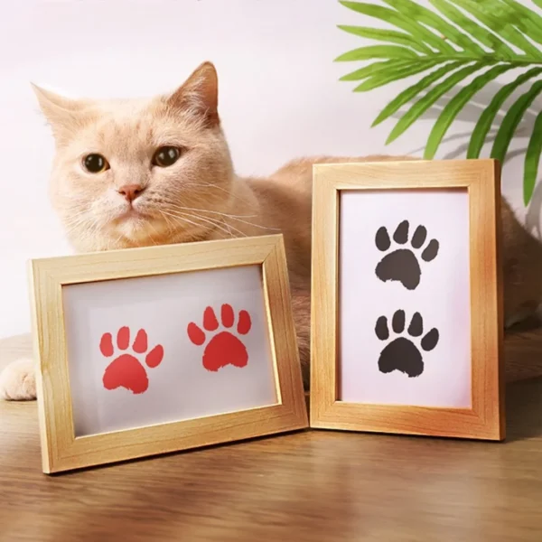 Pet footprints, cat hand and foot prints, commemorative dog claw prints, commemorative photo frames, cat claw prints, clay gifts - Image 7