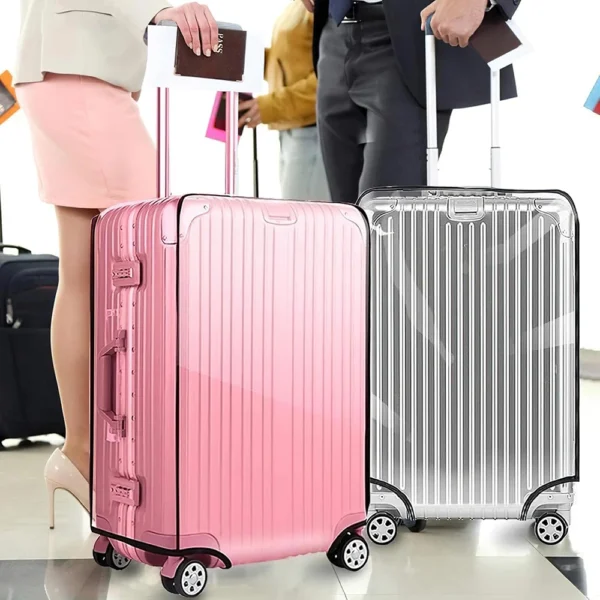 Transparent Pvc Luggage Protective Cover Wheeled Luggage Protective Cover Wear-Resistant Outer Cover Transparent Protective - Image 5