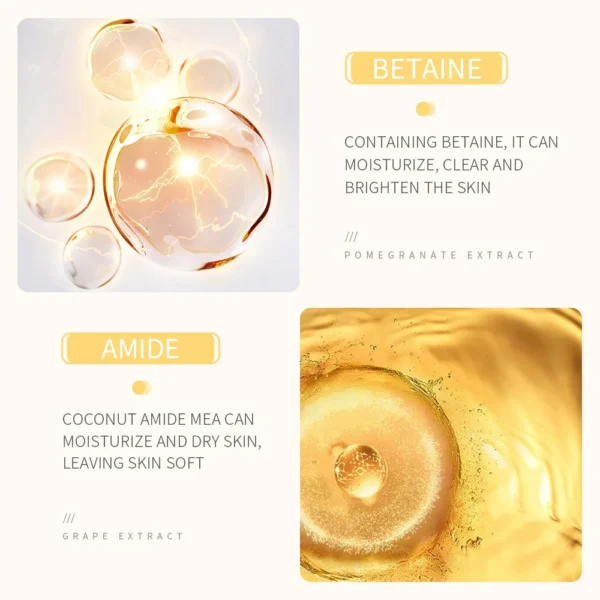 BIOAQUA Rice Raw Pulp Facial Cleanser Face Wash Foam skincare Moisturizing Skin Brightening Rejuvenation Face Cleanser Skin Care - Image 5