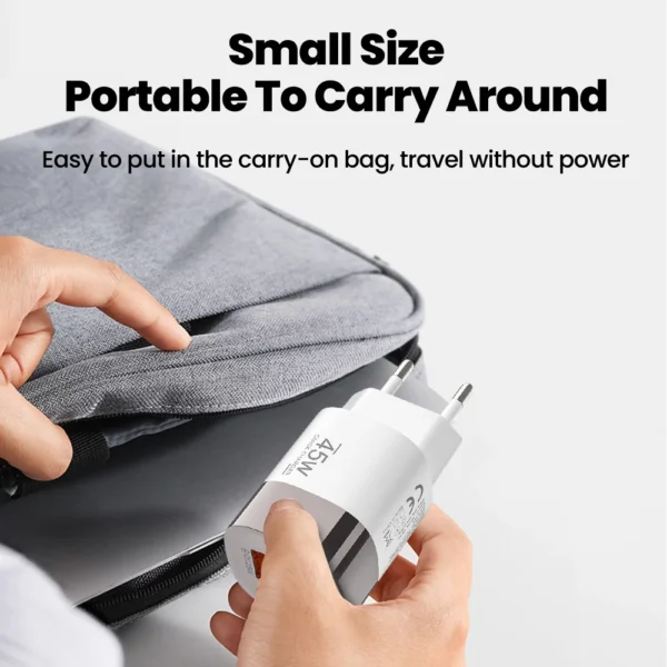 45W Fast Charging USB Type C Phone Charger PD3.0 QC3.0 Super Charge EU/UK/US Charger For Samsung Poco Xiaomi Iphone 17 16 15 - Image 6