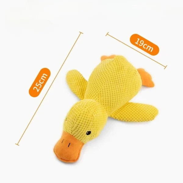 Plush Companion Sleeping Duck Dog Toys for Small Large Dogs Bite Resistant Teeth Grinding Sound Relief Duck Sound Toy - Image 6