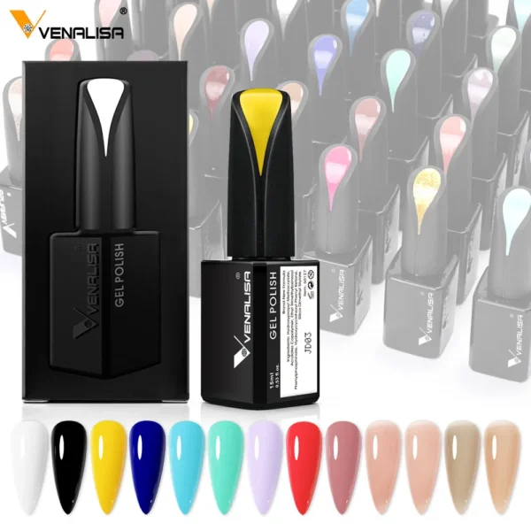 Venalisa 15ml TPO FREEGel Polish Jelly Color Manicure New Formula Matt Top Coat Luxury Soak Off UV LED Colorful Nail Gel Lacquer - Image 3