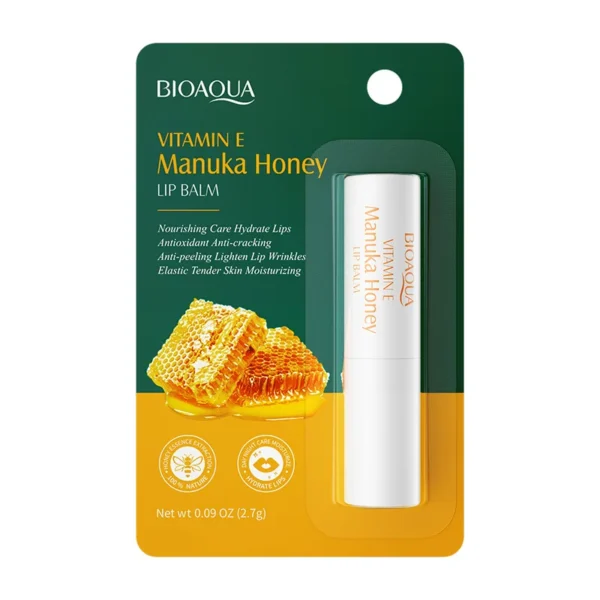 kf-S4b2be57fc21e45e5a9168a116ac72e1cR BIOAQUA Vitamin E Honey Lip Balm Moisturizing Anti Cracking Nourishing Nourishing Lipstick Lips Skin Care Products - Image 1