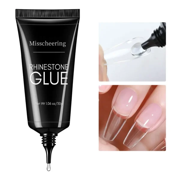 30g Nail Rhinestone Glue for Nails Super Strong Gel Nail Glue for Nail Charm 3D Nails Bling Gel Decoration Gem Nail Art Diamonds - Image 4