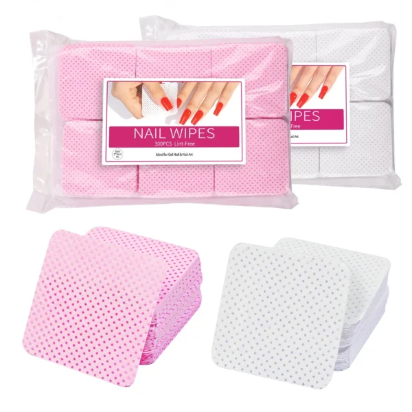 Misscheering Nail Polish Remover Wipes Nail Cleaning Pads, Non Woven Nail Pads for Women Girl Beauty Salon Nail Art Tool - Image 7