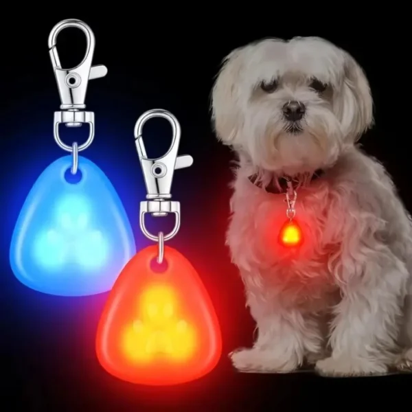 kf-S4f25d63e2039460f8a099cd2ba71beda4 LED Pet Pendant Collar Waterproof Dog Collar Light for Outdoor Walking Safety Silicone LED Dog Collar - Image 1