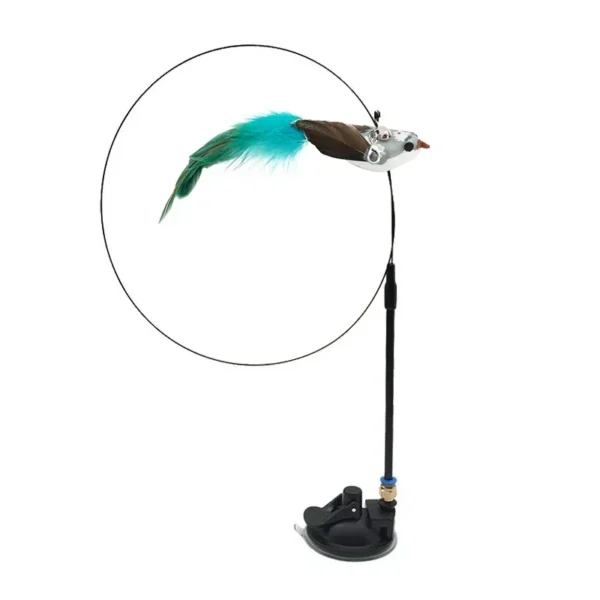 Interactive Cat Toy Funny Simulation Bird Feather with Bell Cat Stick Toy for Kitten Playing Teaser Wand Toy Pet Cats Supplies - Image 5