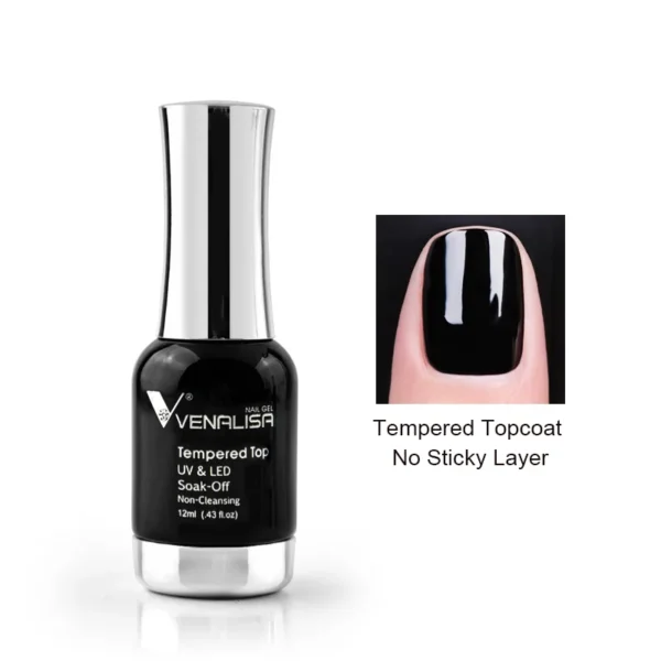 Venalisa 12ml TPO FREE Diamond Top Coat Supply Nail Art Enamel Gel Nail Polish Shining Glitter Sequin Starry Platinum Paint Gel - Image 2