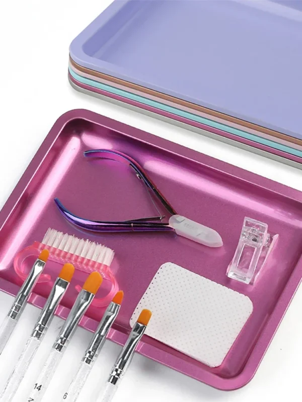 New Stainless Steel Cosmetic Storage Tray Heart Shape Nail Art Equipment Plate Surgical Dental Salon Manicure Tools - Image 2