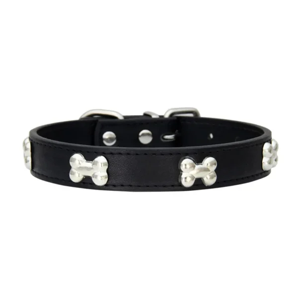 Bone Leather Durable Pet Dog Collars Puppy Pug Collars for Small Large Dog Chihuahua Cat Accessories Pet Collar for Small Dogs - Image 4