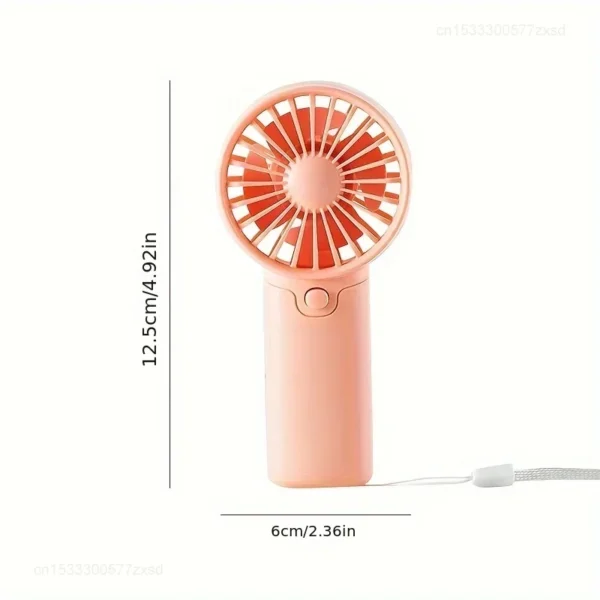 Cute Mini Fan Portable Handheld Fan Lightweight Handy Fan Pocket Low Noise Small Electric Fan for Student Gift Outdoor Fan 2025 - Image 6
