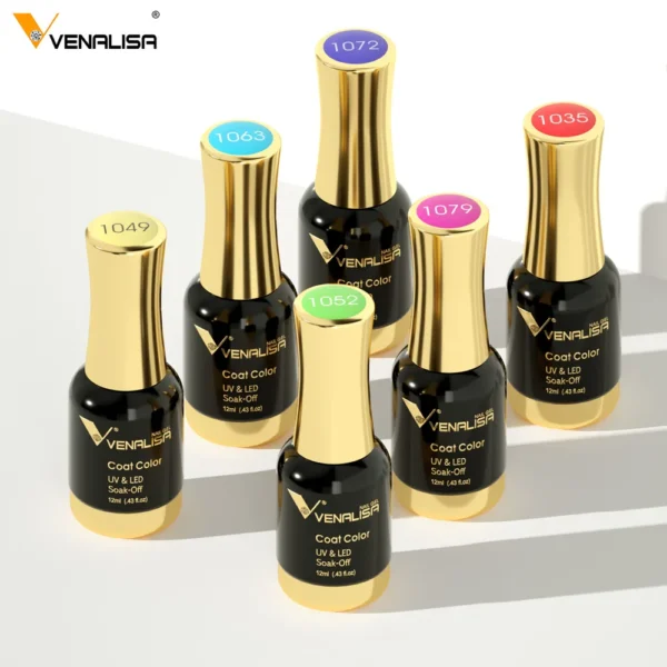 12ml Venalisa Nail Gel Polish TPO FREE Semi Permanent Pastel Varnish Full Coverage Soak Off UV LED Nail Lacquer Glitter Gel - Image 1