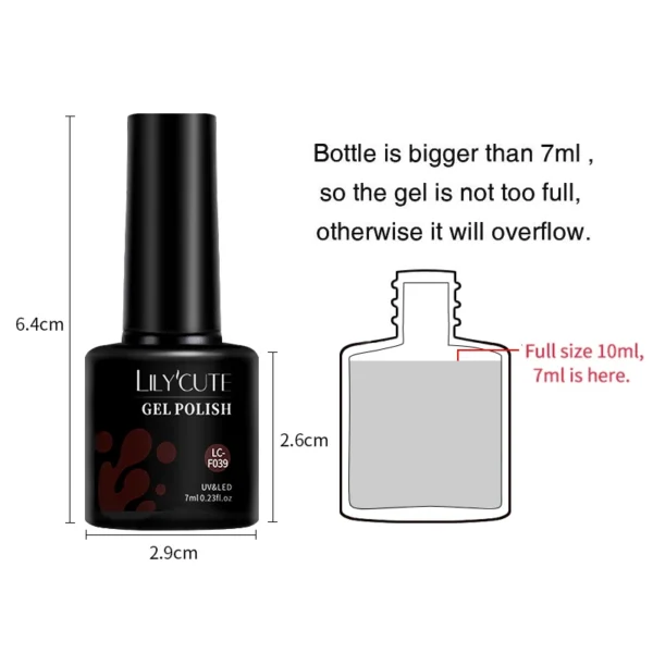 LILYCUTE 7ML Gel Nail Polish Brown Earth Coffee Color Series Semi Permanent UV Gel Chocolate Autumn Winter Nail Art Gel Varnish - Image 6