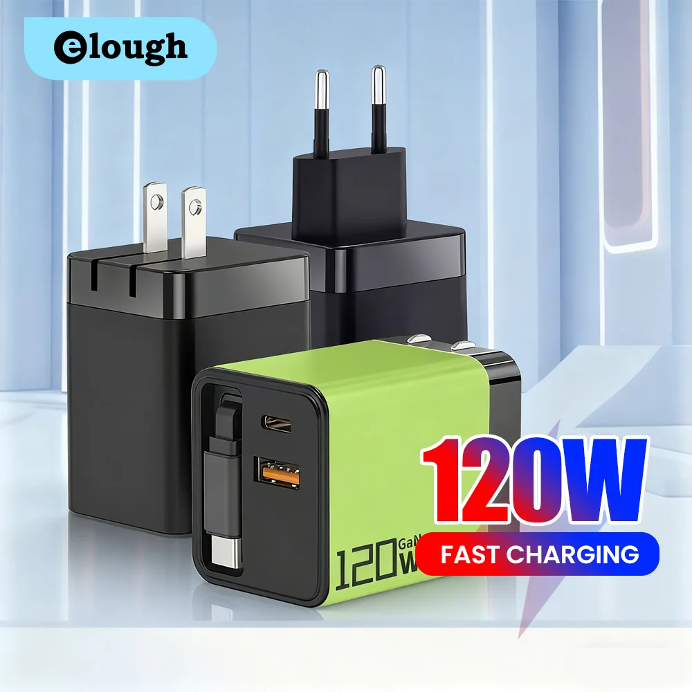 kf-S525e45fd3dee406f87833a147aba6b1a5 120W Super Fast Charge Type C USB Phone Charger With Telescopic Retractable USB C Cable For Iphone 16 15 Samsung Laptop - Image 1