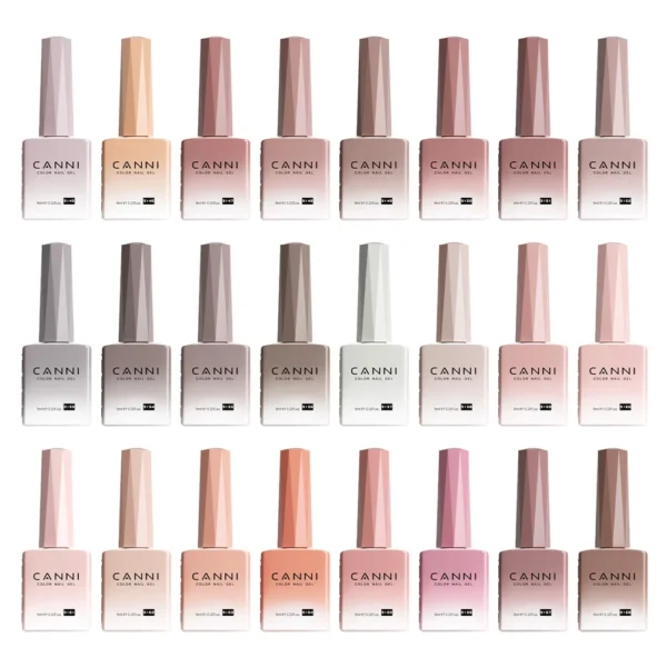 Canni Nail Gel Polish Jelly Nude Color HEMA FREE TPO FREE 9ml Transparent Semi Permanent Natural Nude French Nail Gel Lacquer - Image 3