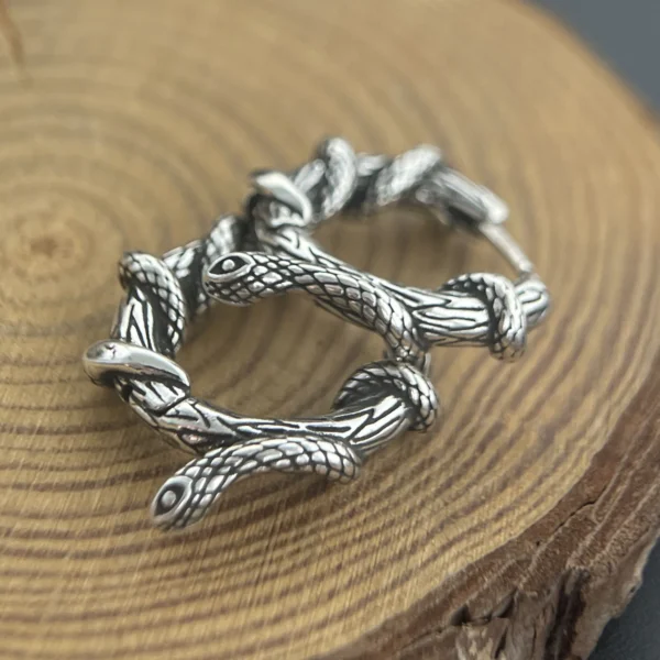 925 Sterling Silver Vintage Earrings For Women Simple Snake Shape Earring Jewelry Prevent Allergy Party Accessories Gift - Image 3