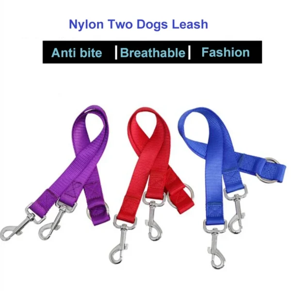 Outdoor Walking Two Dogs Leash Coupler Double Twin Lead Walking Leashes Dog Harness Dog Accessories Supplies - Image 3