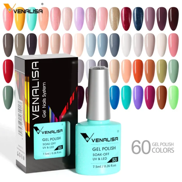 Venalisa Nail Gel Polish Pure Color Gel Super Gorgeous Nail Manicure Semi Permanent Soak off UV LED CANNI Nail Gel Varnish - Image 2