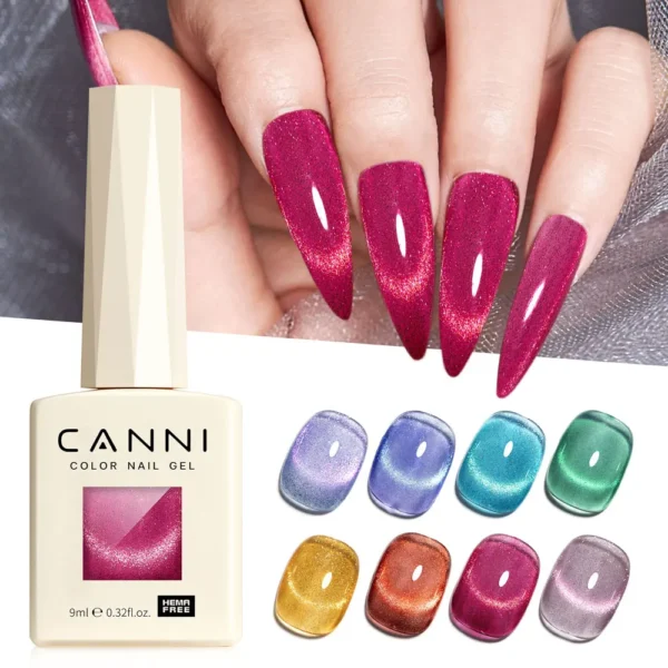 CANNI HEMA TPO FREE Gel Nail Polish Galaxy Cat Eye Gel Magnet Glitter Diamond Sparkle Gorgeous Color Soak Off UV LED Gel Lacquer - Image 5
