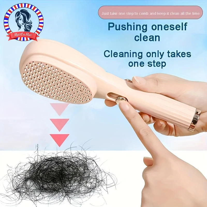 kf-S56ae2c6040c94a0db926adce2286f6e6D 1pcs Magic Retractable Hair Comb-Anti-Static Scalp Massaging & Detangling Brush for All Hair Types Holiday Gift Box Beauty Tool - Image 1