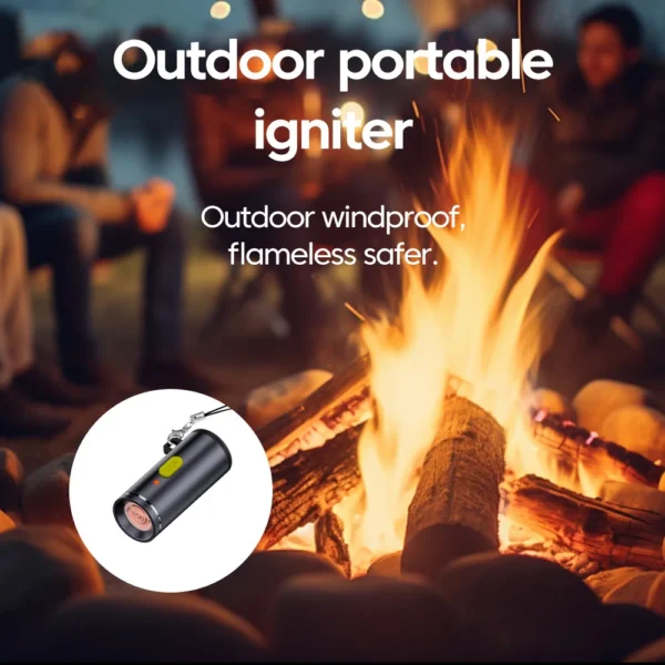 Type-C to Mini Cigarette Lighter Portable Press type Cigarette Lighter Outdoor Safety Portable Mini Cigarette Lighting Artifact - Image 3