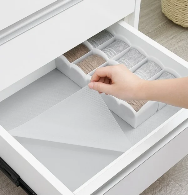30/60cm 1.5/5M Drawer Mat Shelf Cover Liners Non Slip Waterproof Closet Placemat Table Pad Cabinet Oil-proof Liners Non-Adhesive - Image 4
