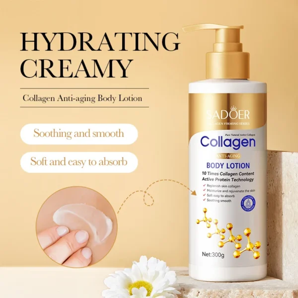 Collagen Milk Bleaching Face Body Cream Whitening Skin Moisturizing Lotion Lightening Care - Image 2