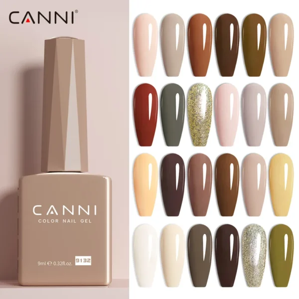 CANNI Gel Nail Polish TPO/HEMA FREE Gorgeous Christmas Red Color Winter Nails Full Coverage Soak Off UV LED Semi Permanent Gel - Image 6