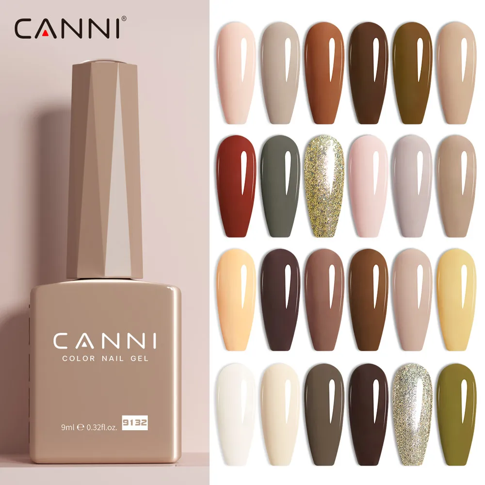 kf-S5c5fd1c34bfa4c7da3b5789e8d149135k CANNI Fall Color Collection Gel Nail Polish TPO FREE 9ml Soak Off UV LED Semi Permanent Long Wear Diamond Top Nail Gel Varnish - Image 1