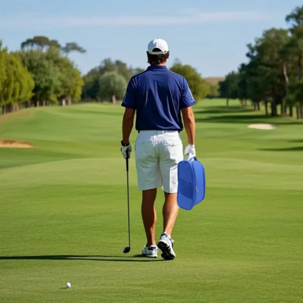 Portable Golf Shoe Bag Oxford Cloth Shoe Carrier Bags Breathable Lightweight Golf Handbag Dustproof Football Tennis Shoe Bag - Image 2