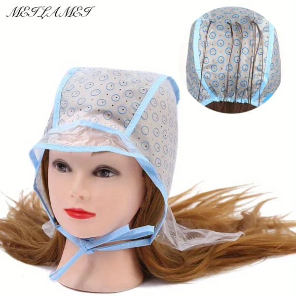 6pcs/Set Hair Highlighting Frosting Cap Hair Dye Cap Disposable highlight dyed hat With Plastic Hook Hairdressing Coloring Tools - Image 1