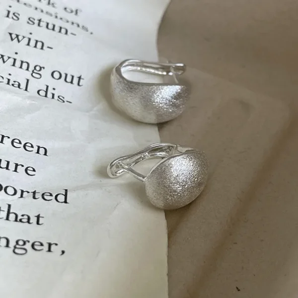 925 Sterling Silver Vintage Shinning Ball Earrings For Women Trendy Earring Jewelry Prevent Allergy Party Accessories Gift - Image 4