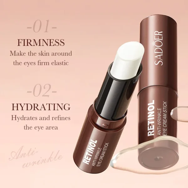 Retinol Eye Cream Stick Anti Dark Circles Under the Eyes Remove Eye Bags Moisturizing Firming Eyes Skin Care Products - Image 3