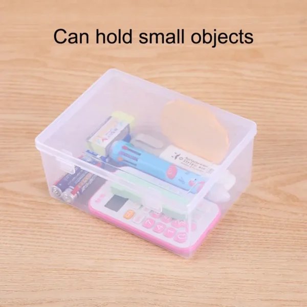 1PC Transparent PP Dual Fastened Transparent Display Box Jewelry Jewelry Container Jewelry Box Art DIY Parts Tool Storage Box - Image 2