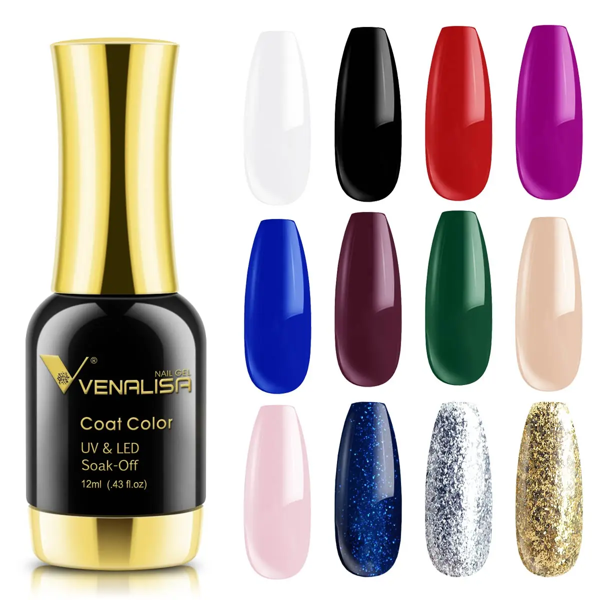 kf-S601590d8fa6d40d9a865e42ecc47695fZ Venalisa Nail Gel Polish 12ml Glitter Platinum Color Gel Polish Super Texture Soak Off UV LED Full Coverage Gel Nail Varnish - Image 1