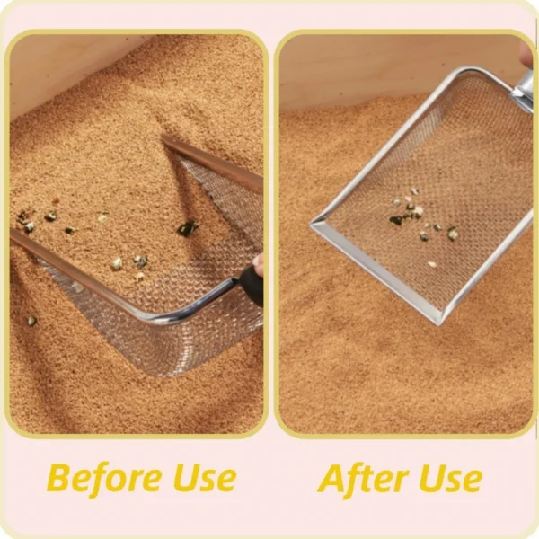 Pet Cleaning Tool Metal Aluminum Alloy Cat Litter Scoop Stainless Steel Durable Handle Pet Poop Shovel - Image 4