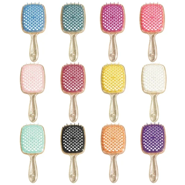 1 PCS Fluffy Air Cushion Scalp Massage Hair Brush Wide Teeth Hollow Combs Salon Women Styling Tool Hairdressing Supply - Image 6