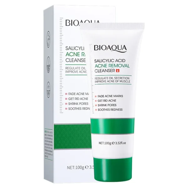 BIOAQUA Salicylic Acid Facial Cleanser Acne Treatment Moisturizing Oil Control skincare Face Wash Foam Face Cleanser Skin Care - Image 6
