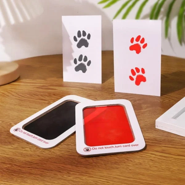 Pet footprints, cat hand and foot prints, commemorative dog claw prints, commemorative photo frames, cat claw prints, clay gifts - Image 4
