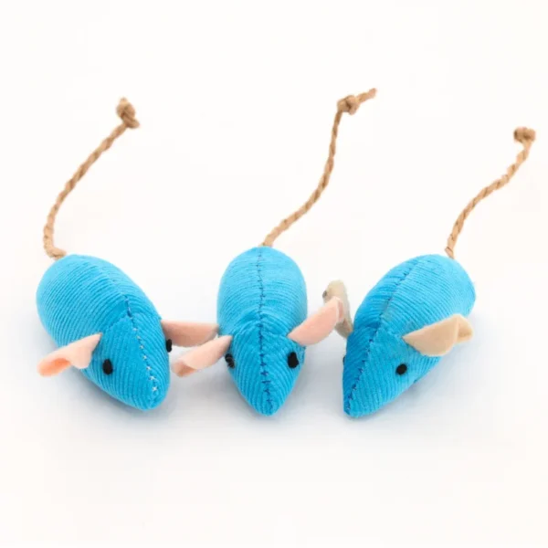 3-200 Pcs Rattle Cat Mouse Toys Also Prefilled Catnip Faux Fur Cat Toys Interactive Cat Game Catnip Toys for Cats Pet Products - Image 3