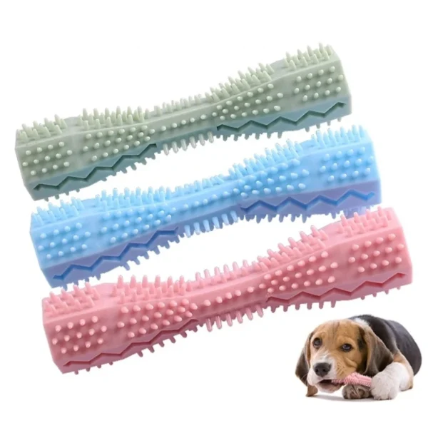 Pet teething toy Dog chew stick Bite resistant pet fun leaky food toy teething cleaner stick - Image 2