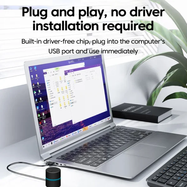 New Computer Volume Control Switch Universal Desktop Laptop USB External Extension Cable Volume Adjuster - Image 3