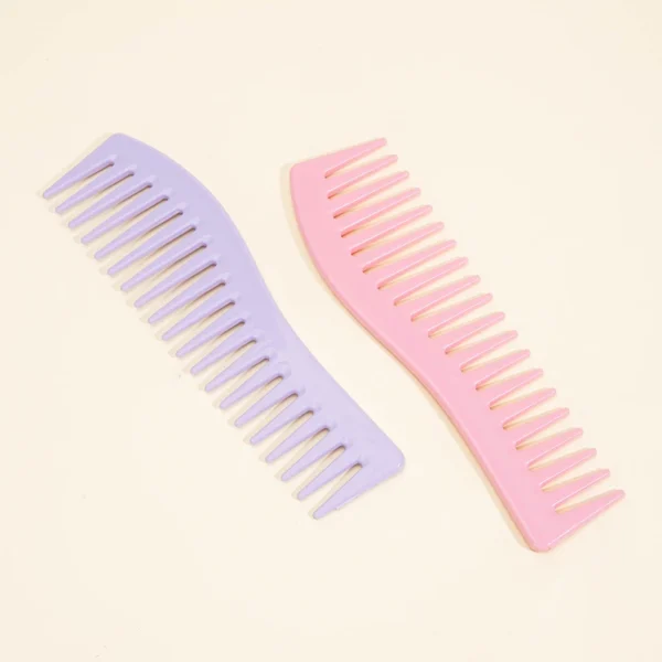Wide Tooth Shark Plastic Curly Hair Salon Hairdressing Comb Oil Head Men's Back Hollow Comb Styling Tools Barber Accessories - Image 3