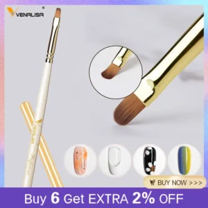 Mud Gel Painting Pen High Quality Brush French Nails Acrylic Nails Hard Jelly 2 in1 Nail Art Design VENALISA Poly Nail Gel Use