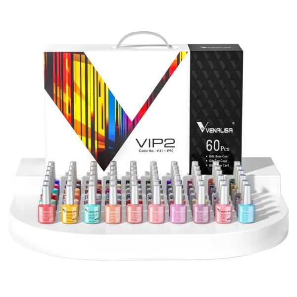 1Set VENALISA TPO FREE Whole Set Nail Gel Polish with Color Display For New Learner Nail Maincure Gel Varnish Branded Suitcase - Image 5